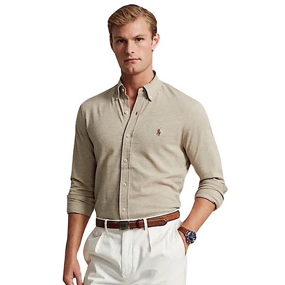 Polo Ralph Lauren Featherweight Mesh Shirt Teal Ocean Aqua Blue - Picture 6 of 16